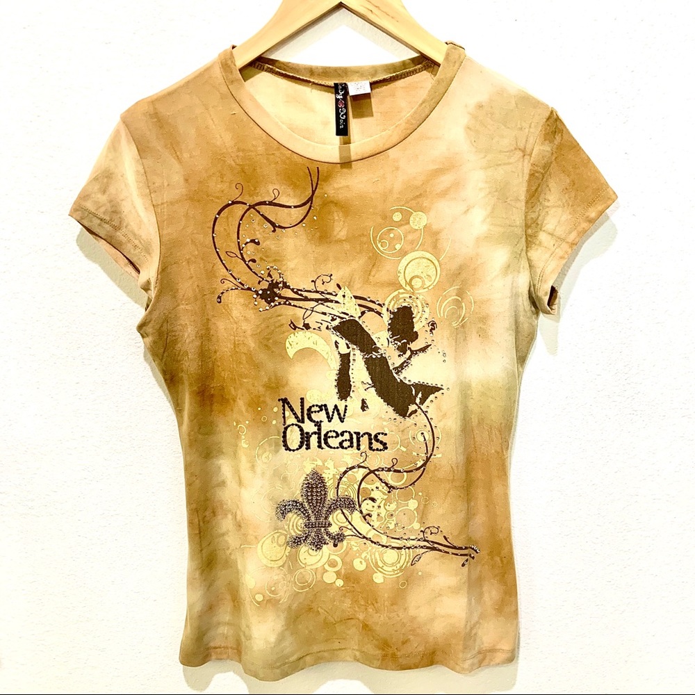 NEW ORLEANS FLEURDELIS BLING SOFT TEE